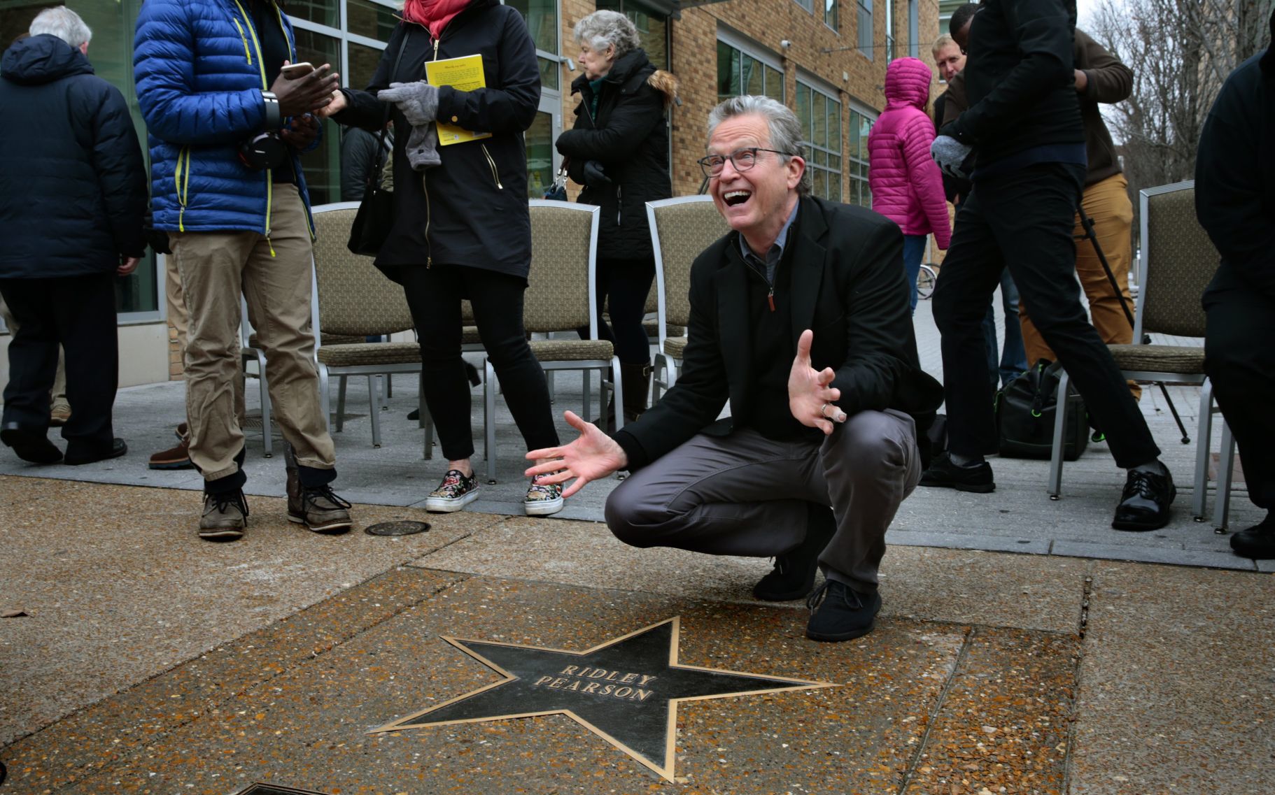 Ridley Pearson, new star on St. Louis Walk of Fame